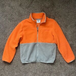Men’s Marmot Orange and Gray Zip Up Sweater